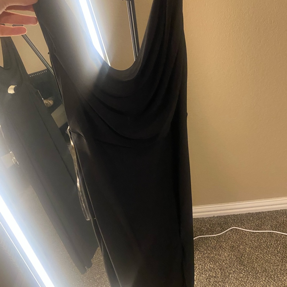 Chic Black High Low Dress
